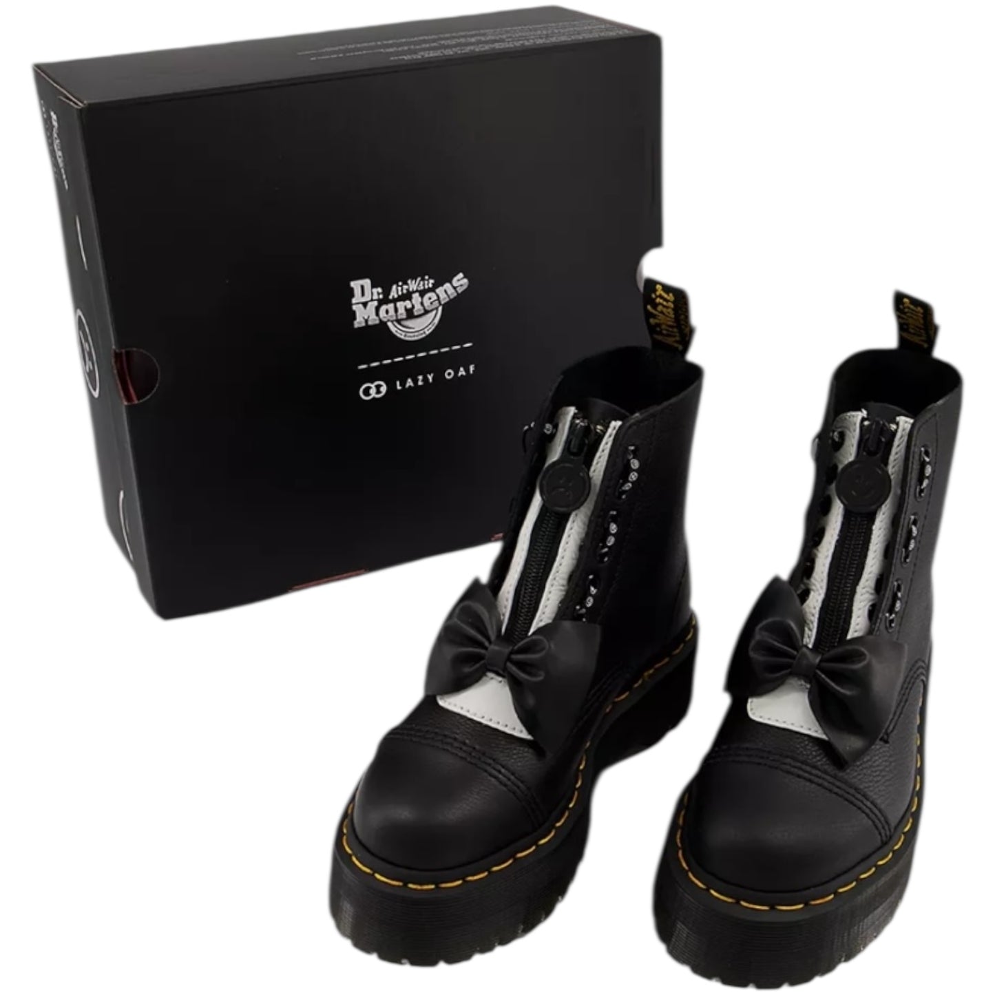 Dr Martens Black Sinclair Lazy Oaf Boots - 38 / 5 - NEW
