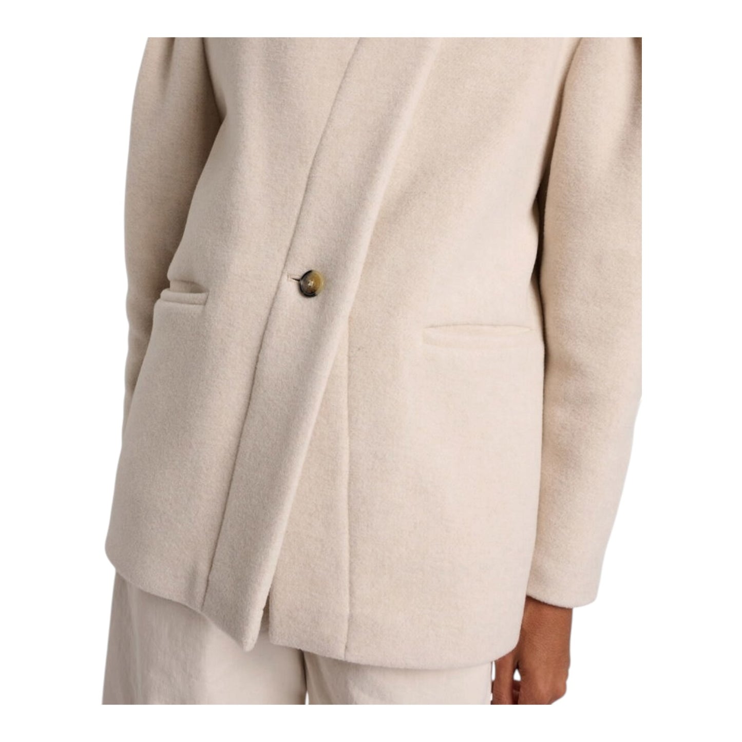Isabel Marant Cream Wool Blend Jacket - 10