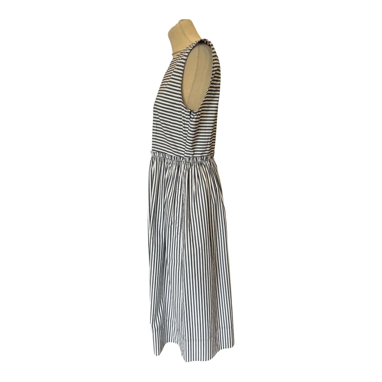 Marella Sport Palmo Navy and White Stripe Dress - 12