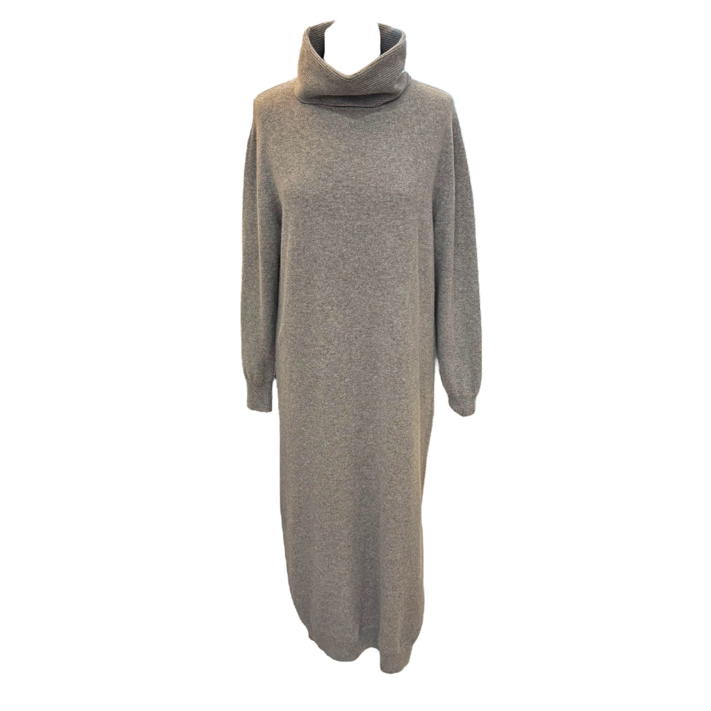 Max Mara Grey Cashmere Knit Dress - 12