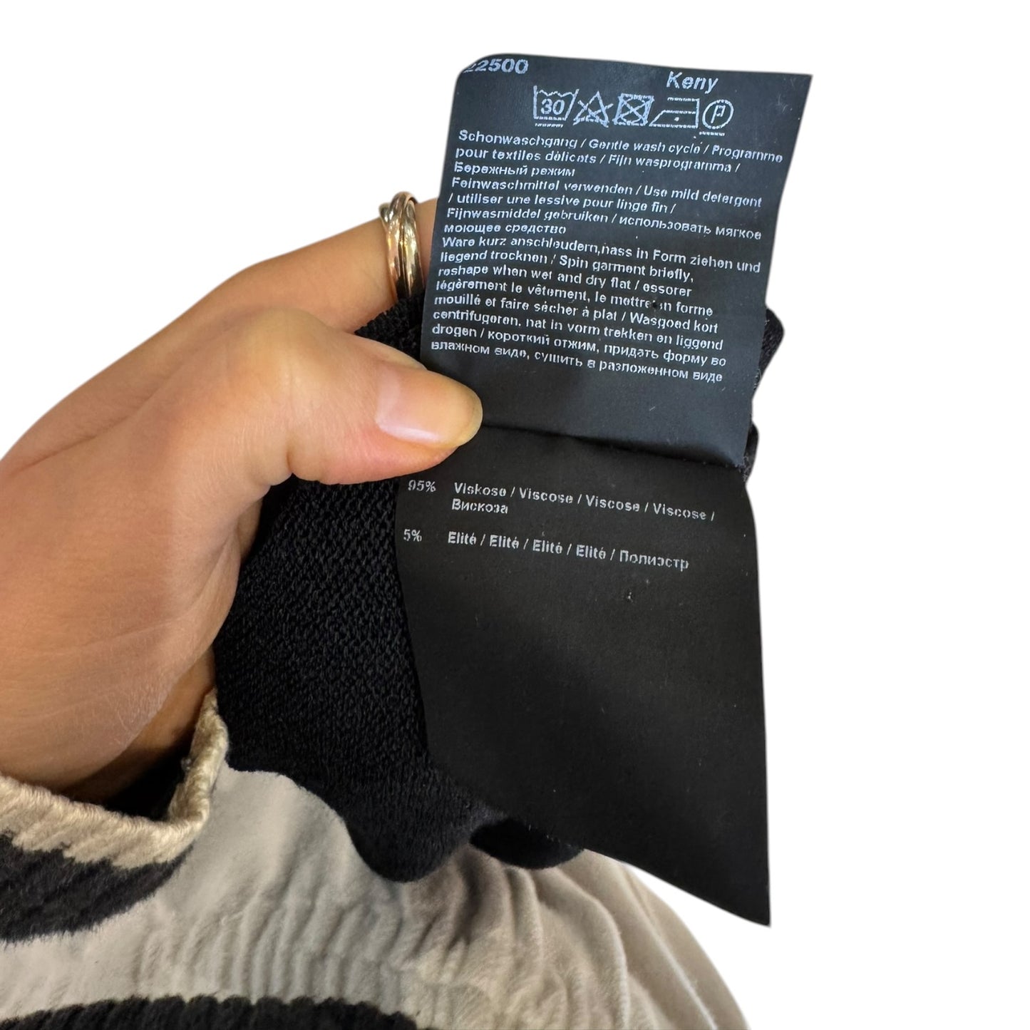 Annette Gortz Black Knit Keny Dress - 16/18