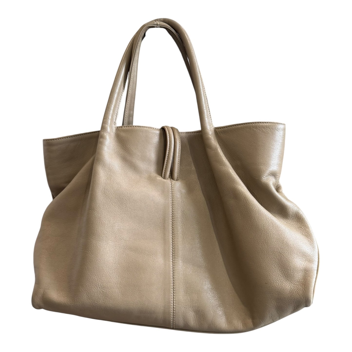 Burberry Horn Toggle Taupe Bag