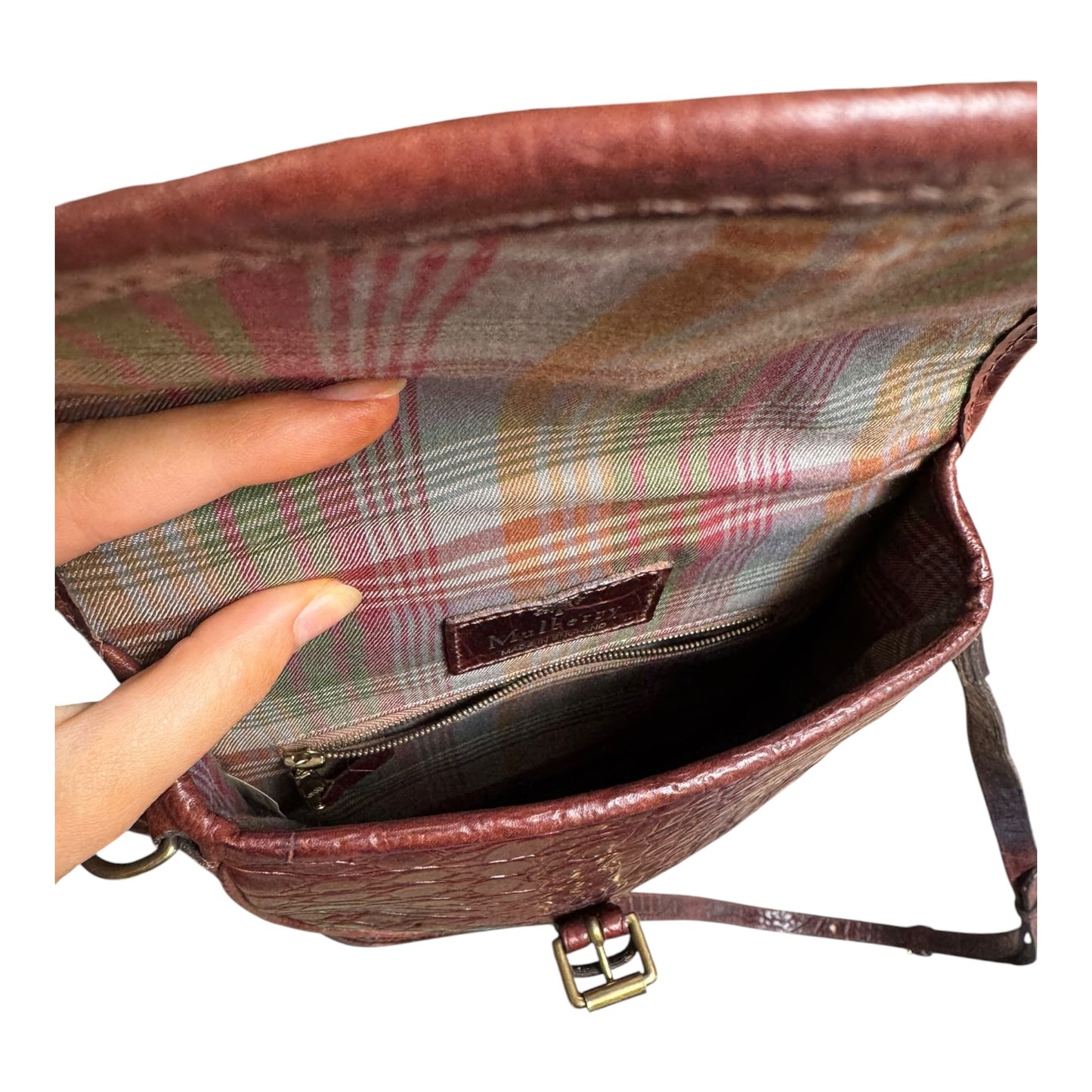 Mulberry Brown Congo Leather Crossbody Bag