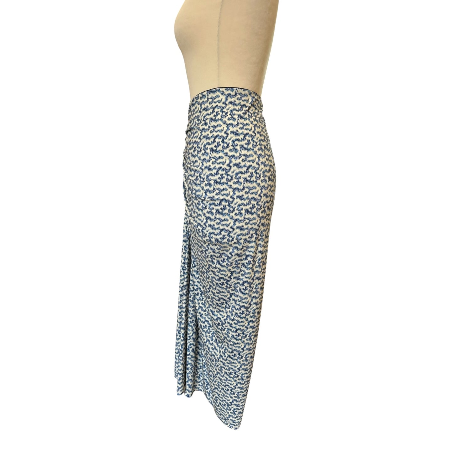 Isabel Marant Jeldia Blue Pattern Skirt - 10