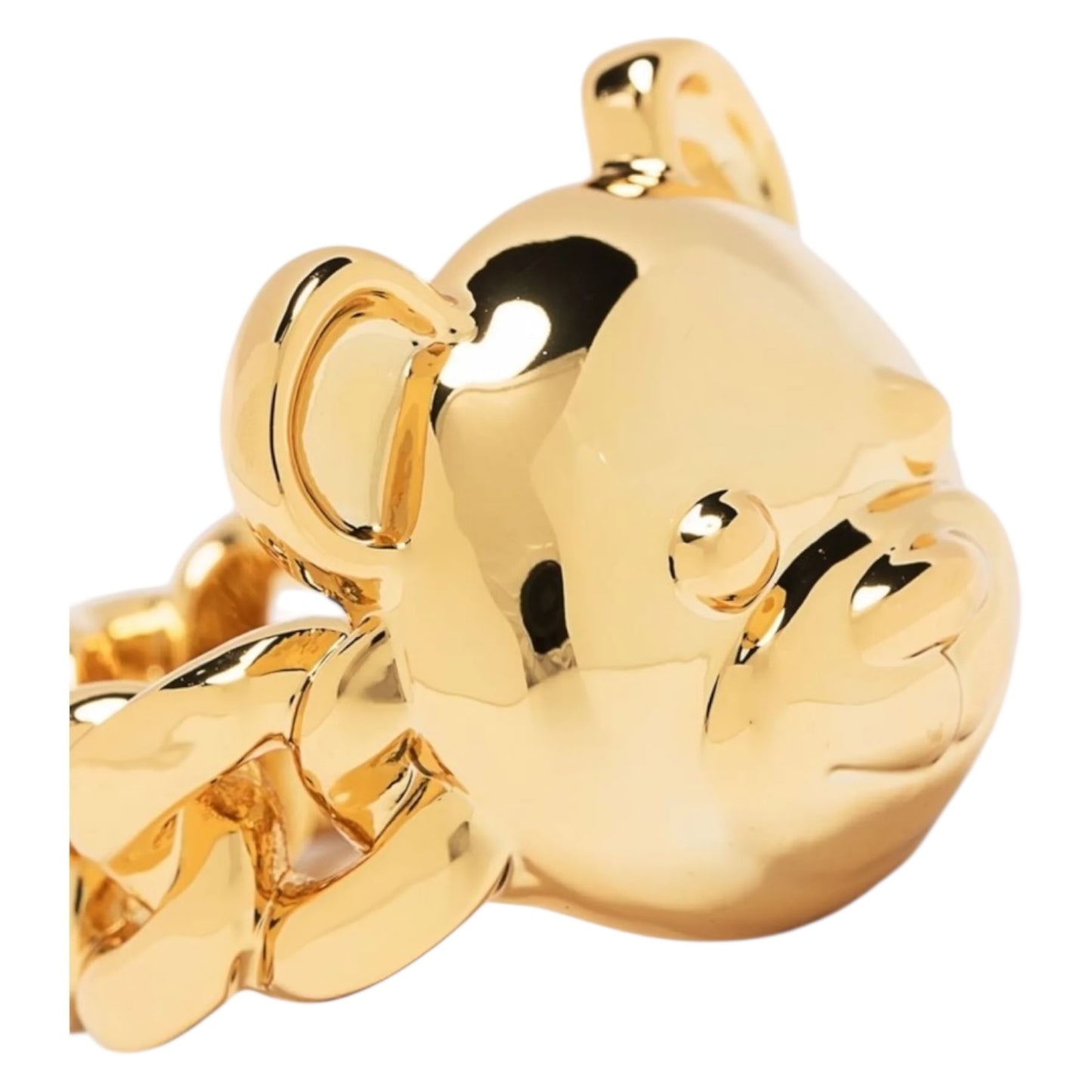 Moschino Teddy Bear Chain Link Ring - M