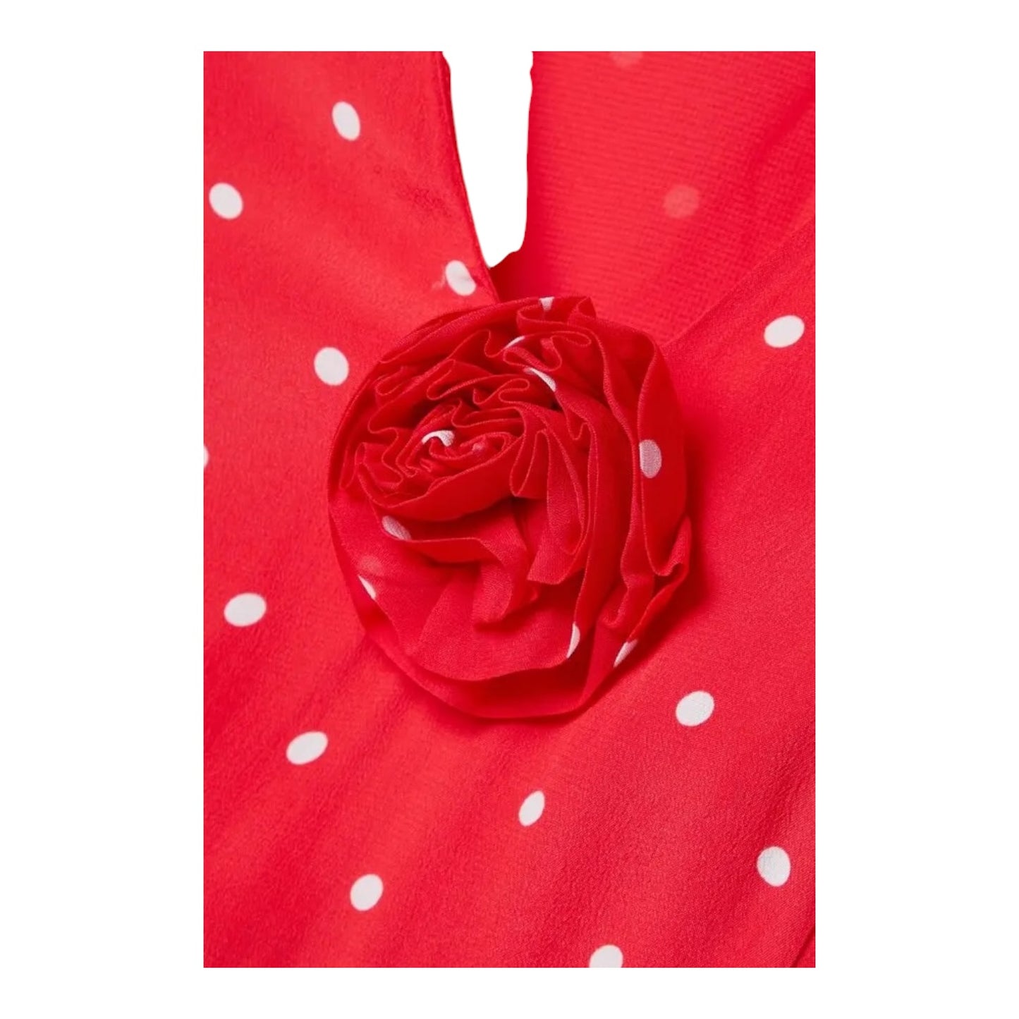 Rixo Rosheen Red Polka Dot Silk Blend Dress - 14