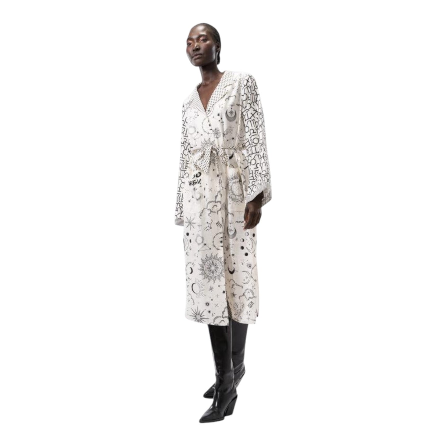 ME369 Zodiac Print Nova Linen Shirt Dress - 10