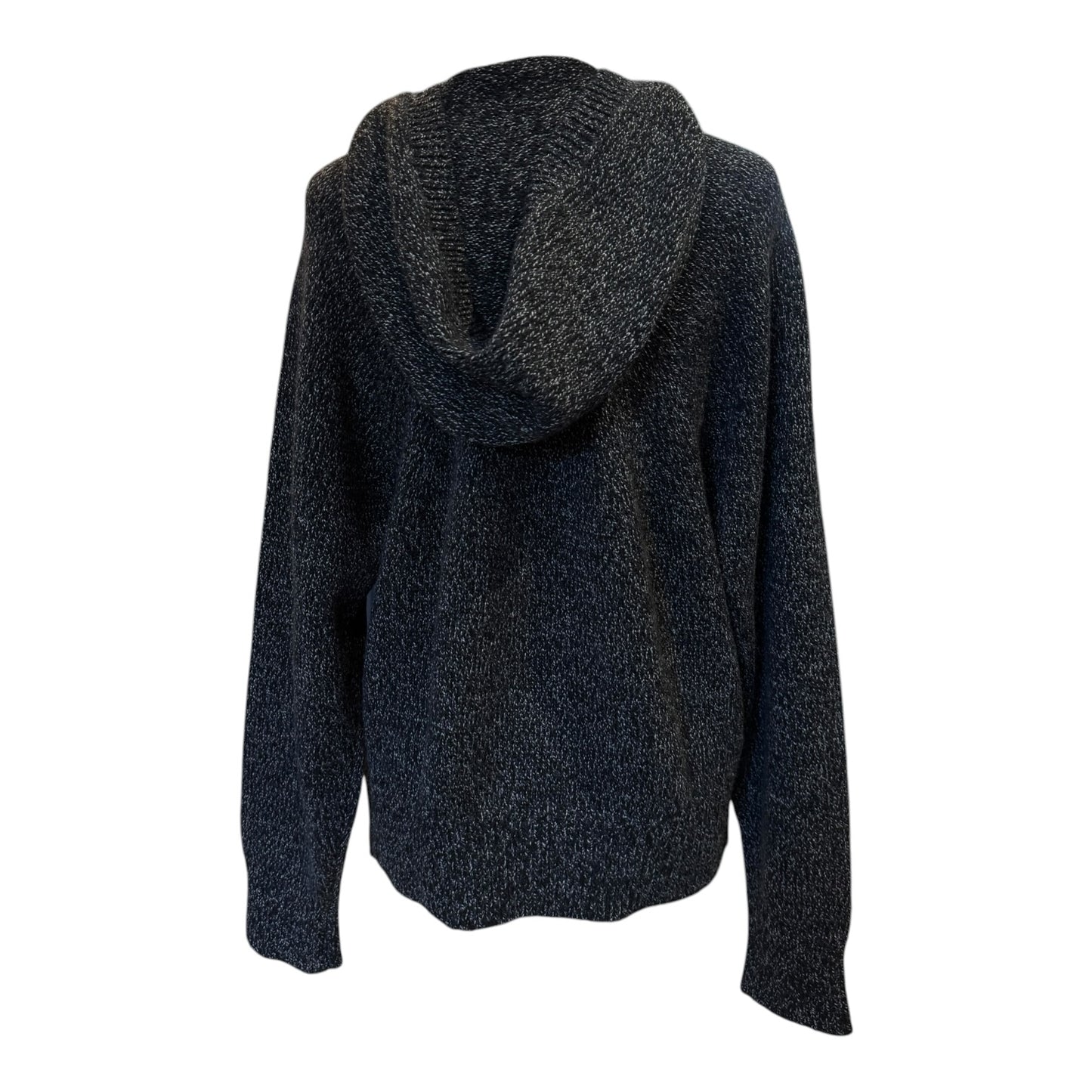 Joseph Black Marl Merino Wool Hoodie - 12