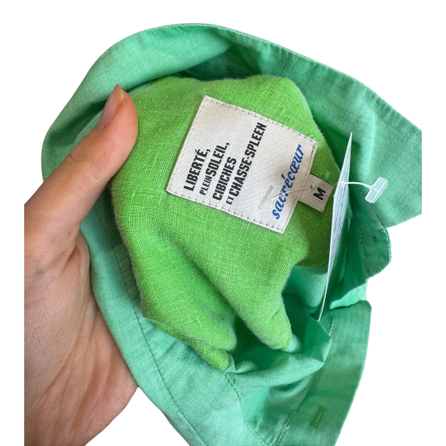 Sacre Coeur Green Cotton Shirt - 12