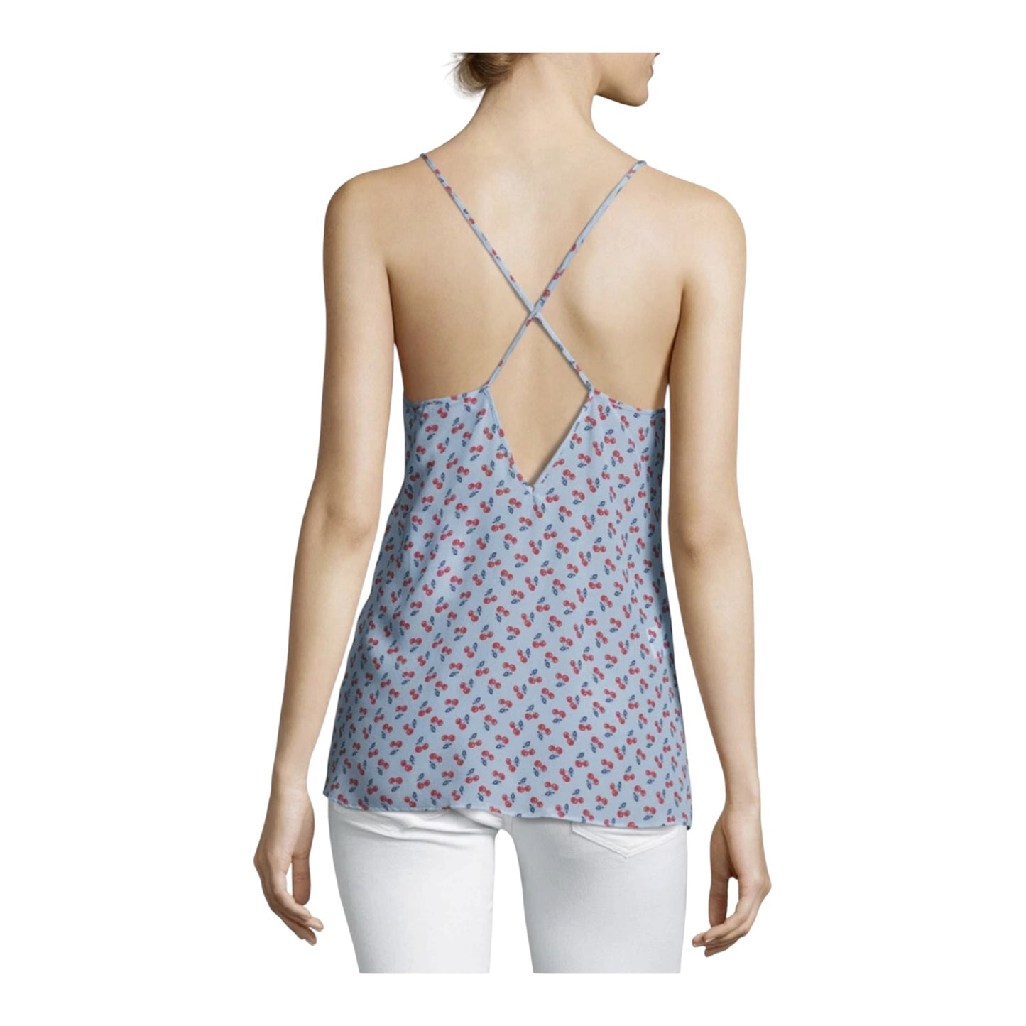Altuzarra Hammond Cherry-Print Silk Cami Tank Top - 14