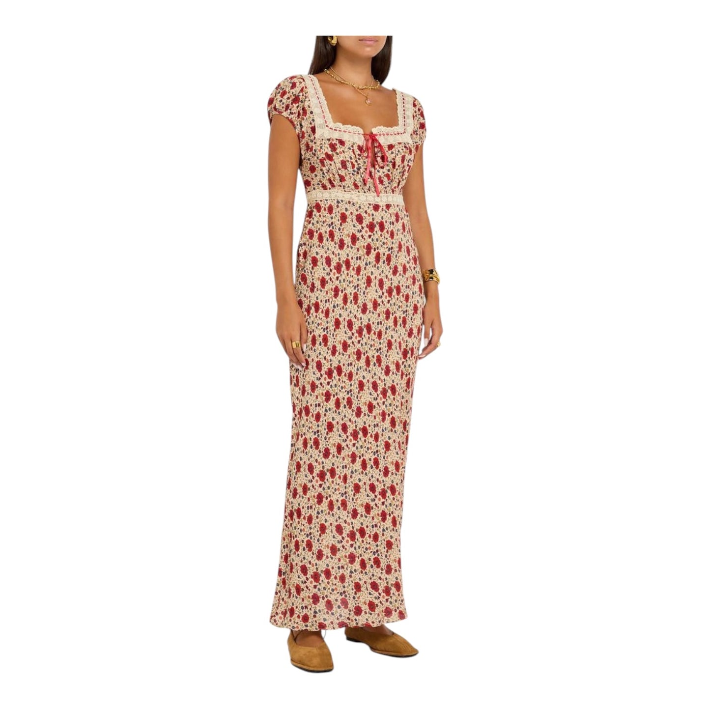 Rixo Maeva Floral-Print Crepe De Chine Maxi Dress - 8/10