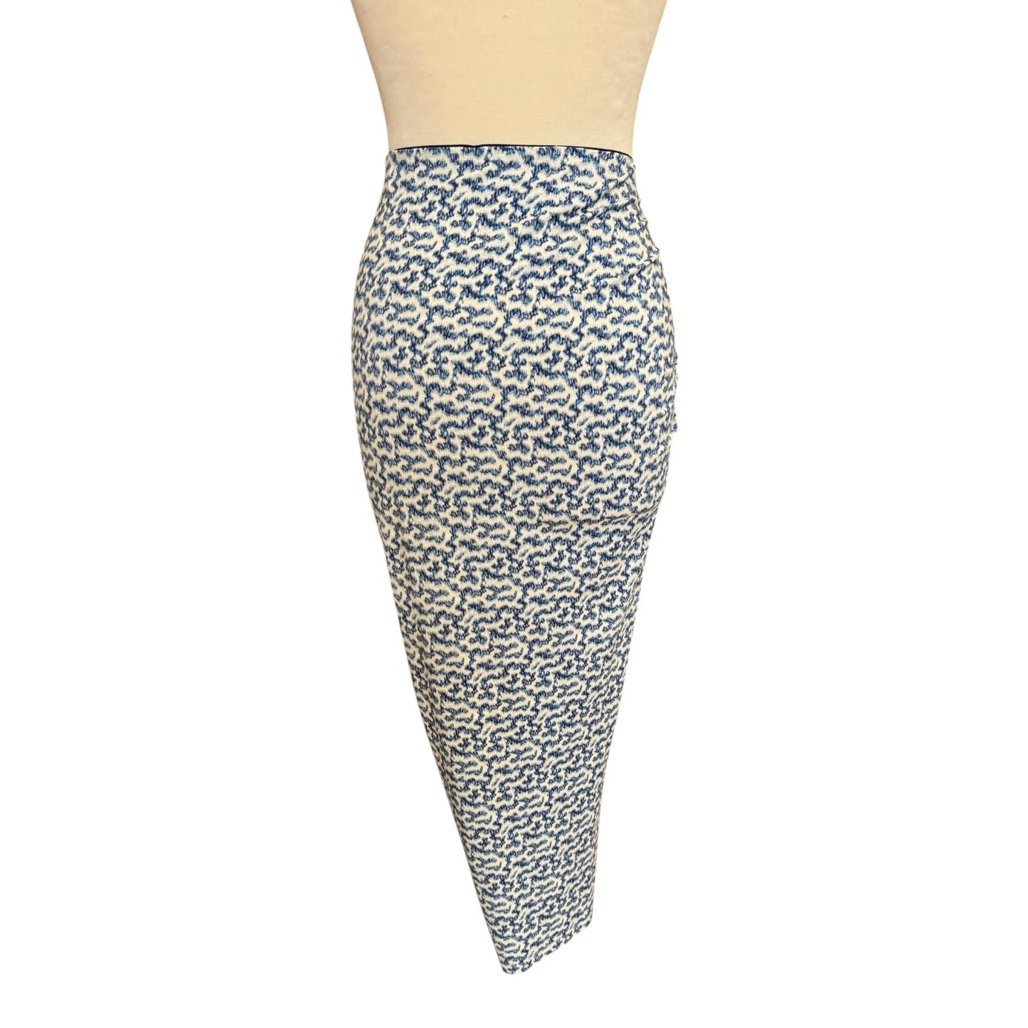 Isabel Marant Jeldia Blue Pattern Skirt - 10