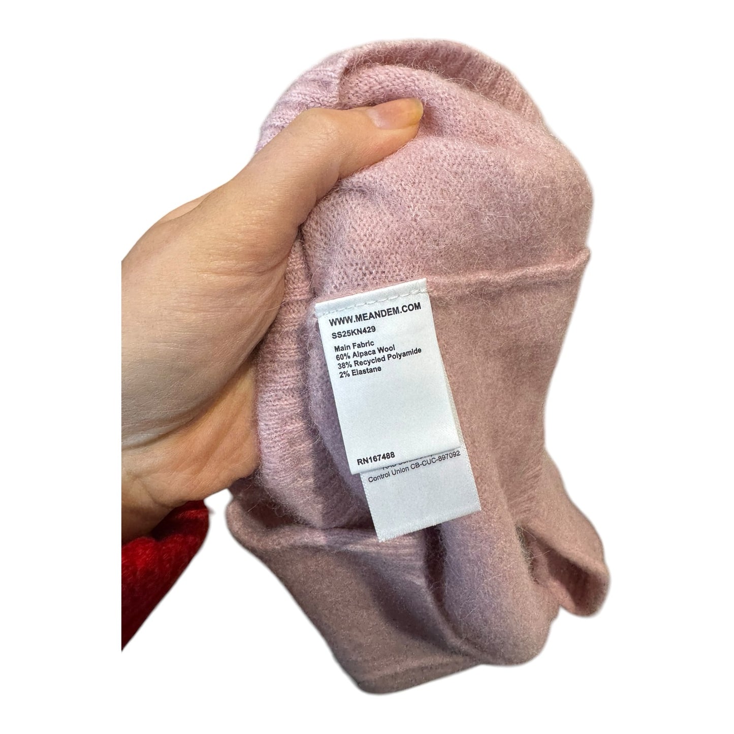 Me + Em Smoke Pink Button Through Knit Baby Tee - 10/12