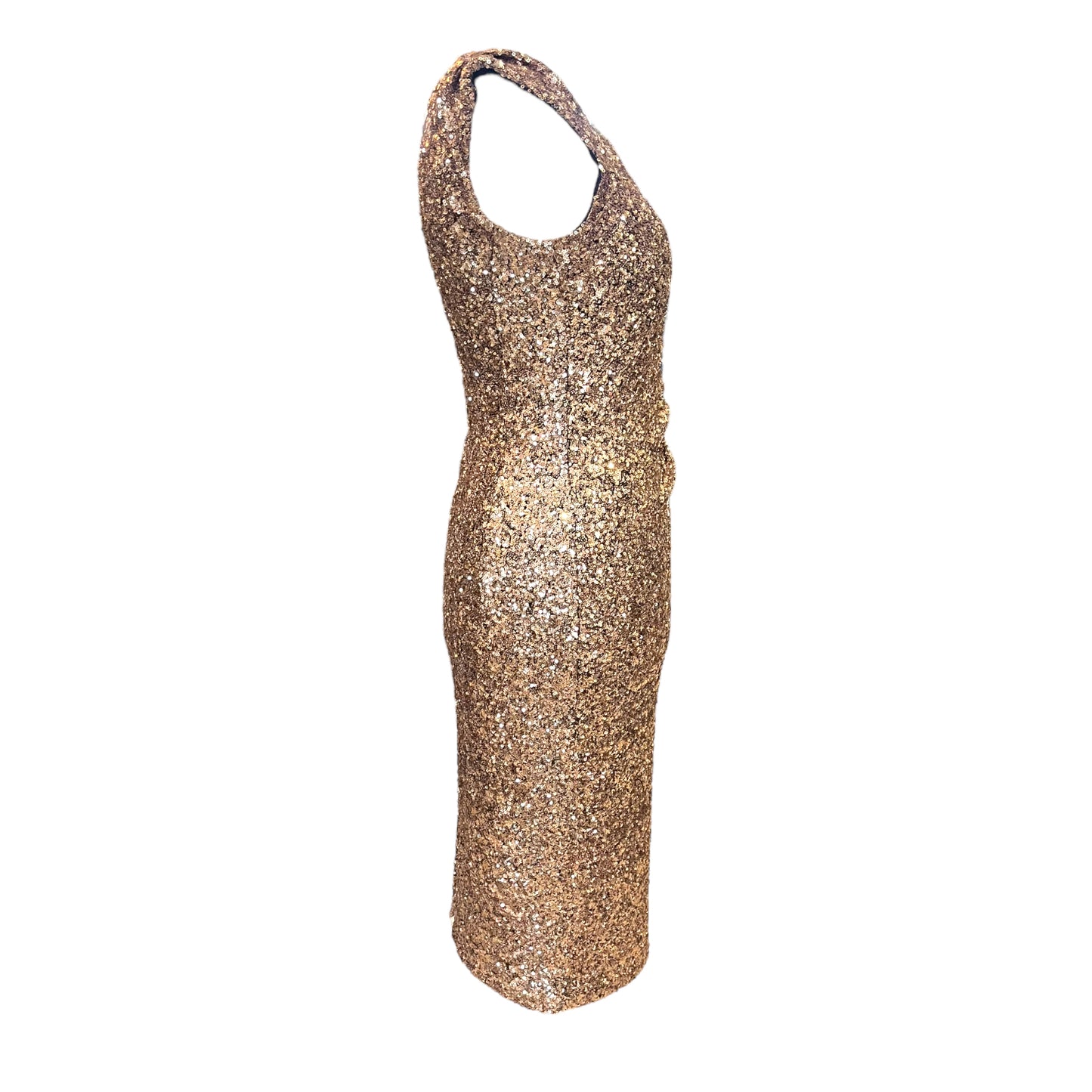 LK Bennett Gold Sequin Dress