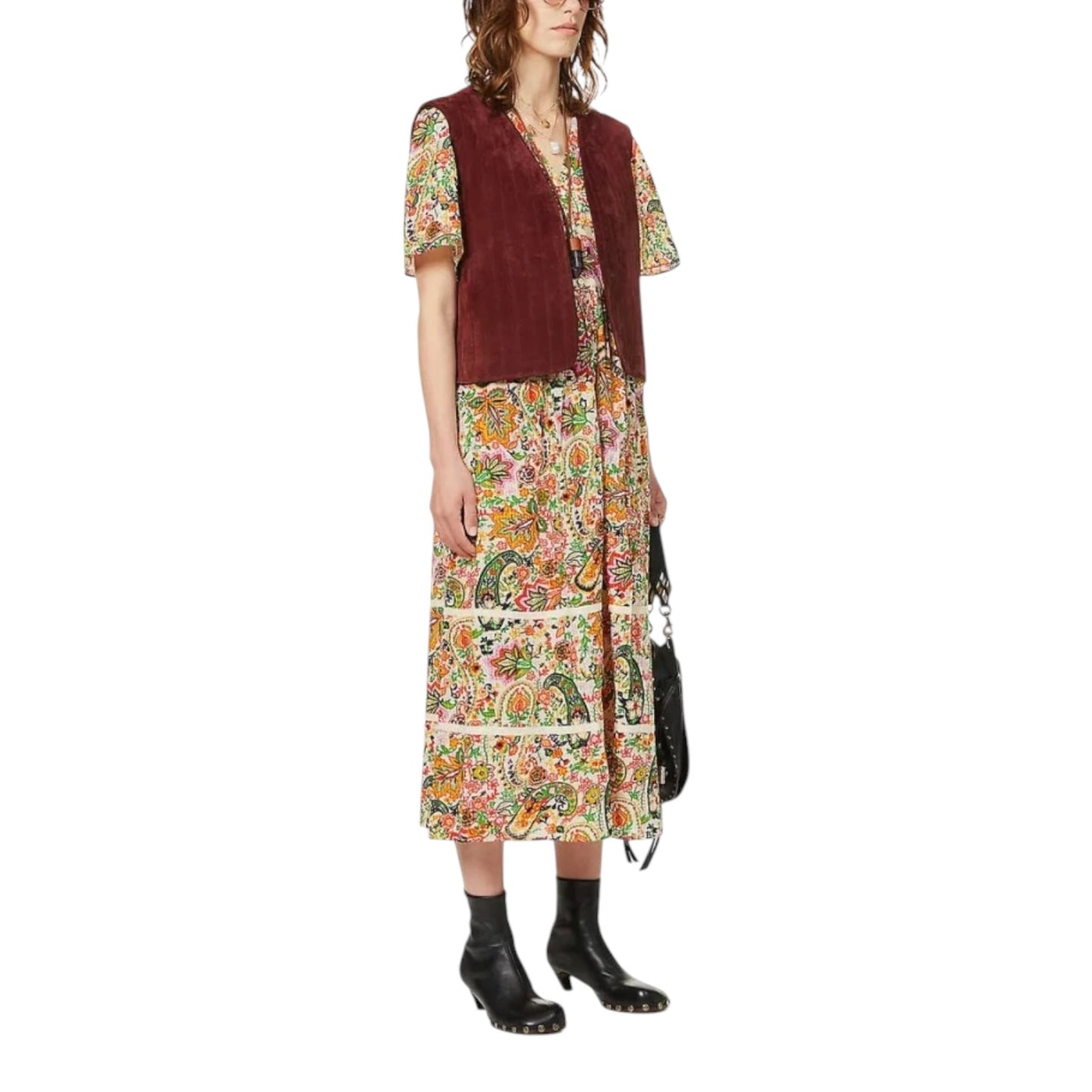 Ba&sh Benja Printed Midi Dress - 6/8