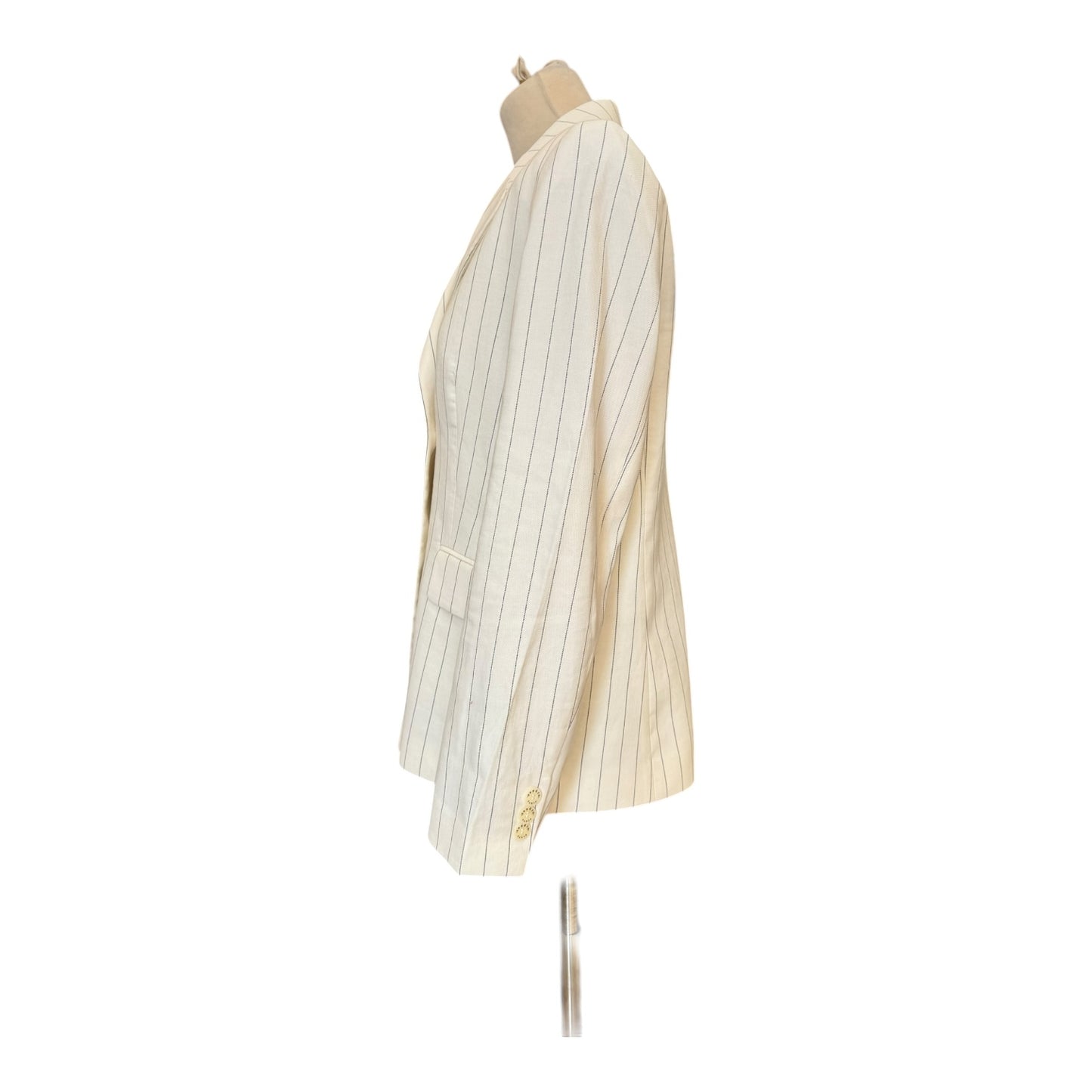 Sandro Double Breasted Pinstripe Blazer - 10/12
