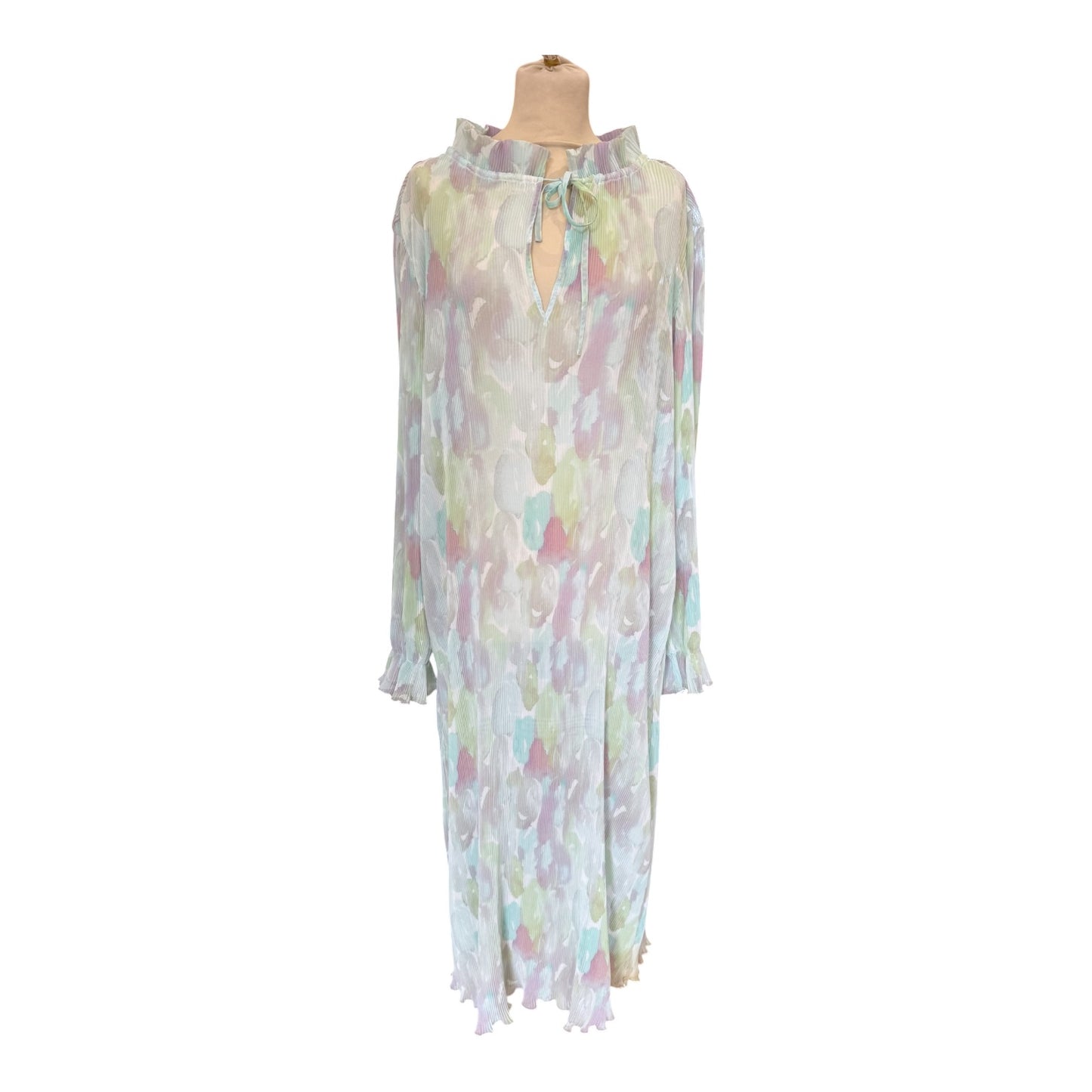Ganni Georgette Pleated Maxi Dress - 16