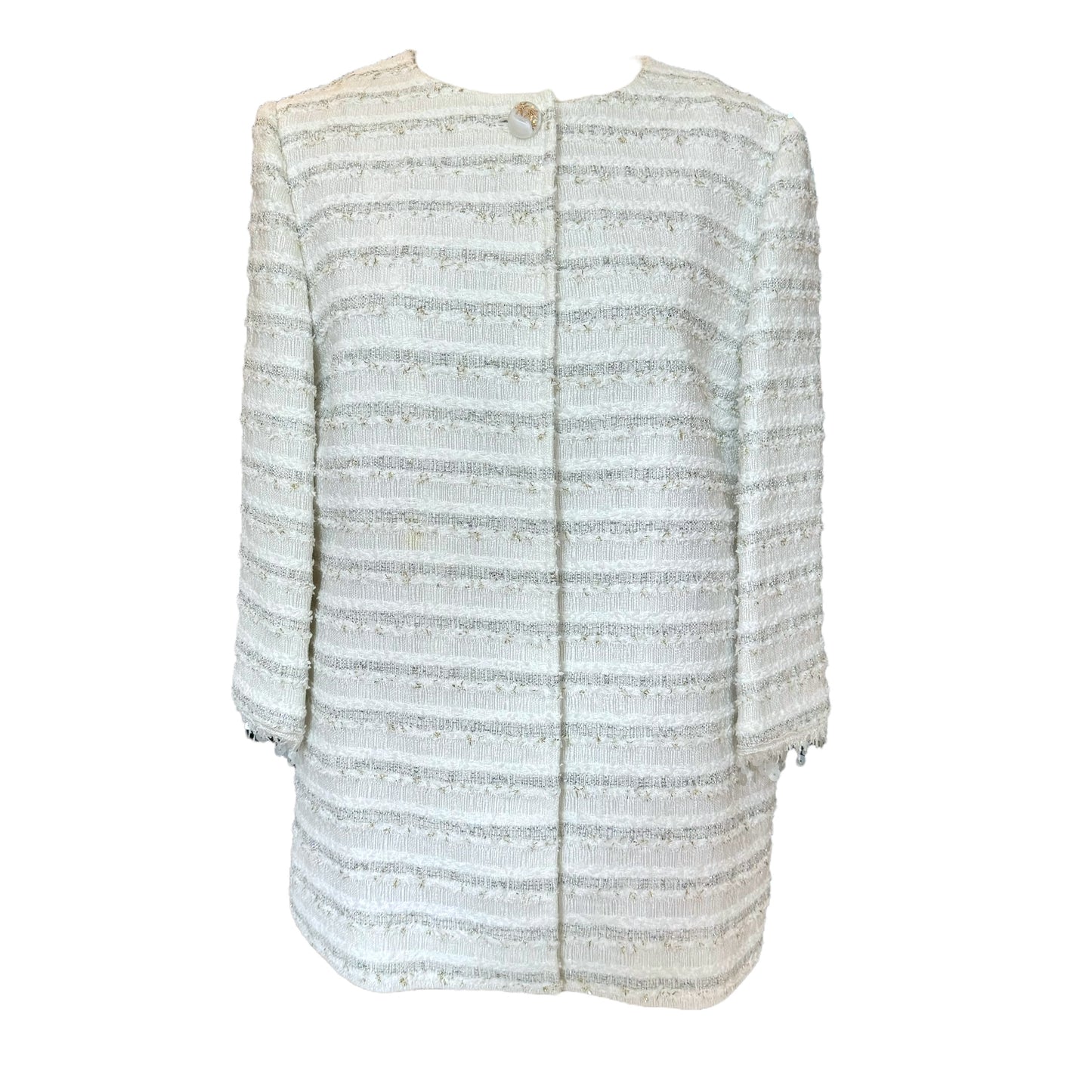 Louise Kennedy White Tweed Jacket - 12