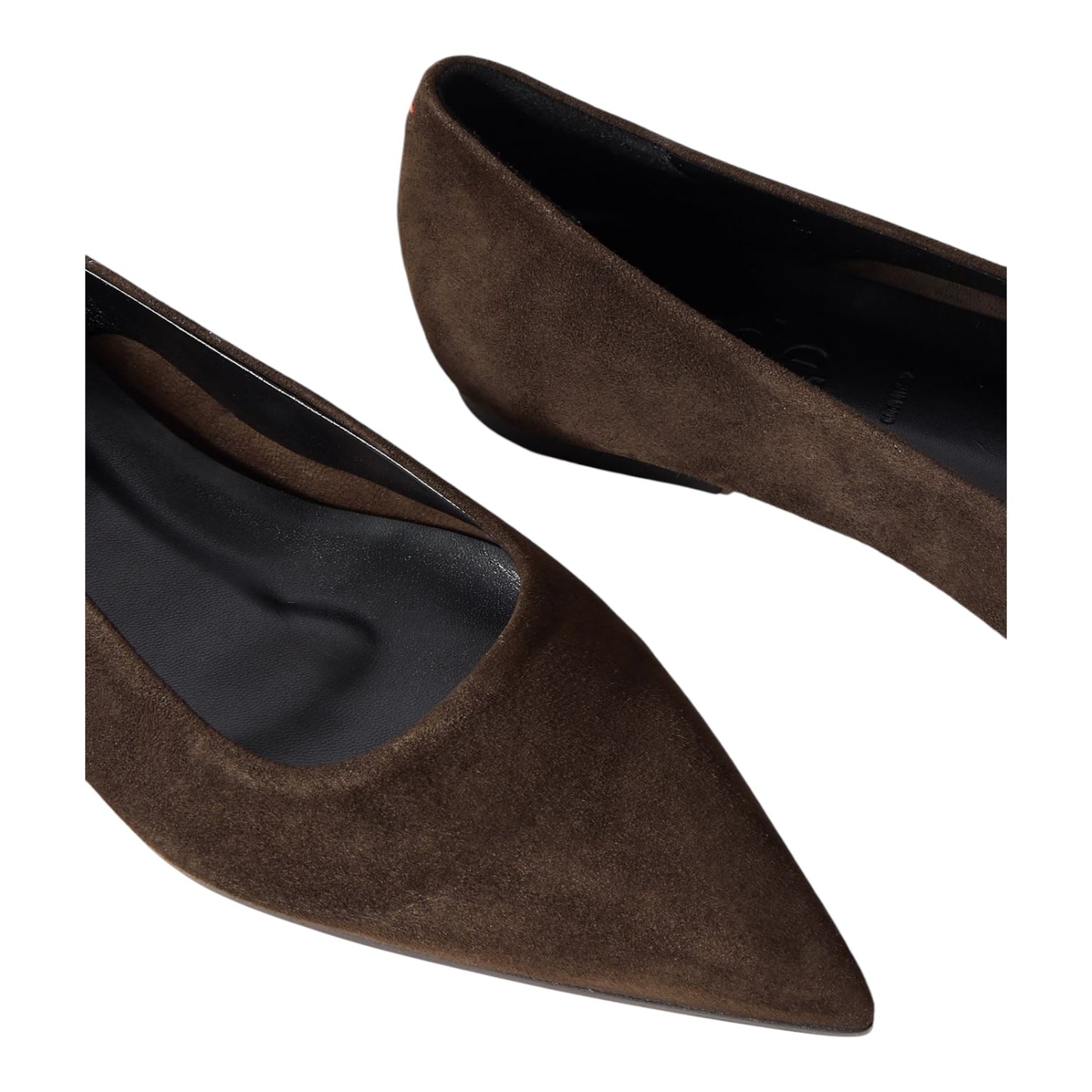 Aeyde Cassy Brown Suede Ballet Flats - 39/6 - NEW
