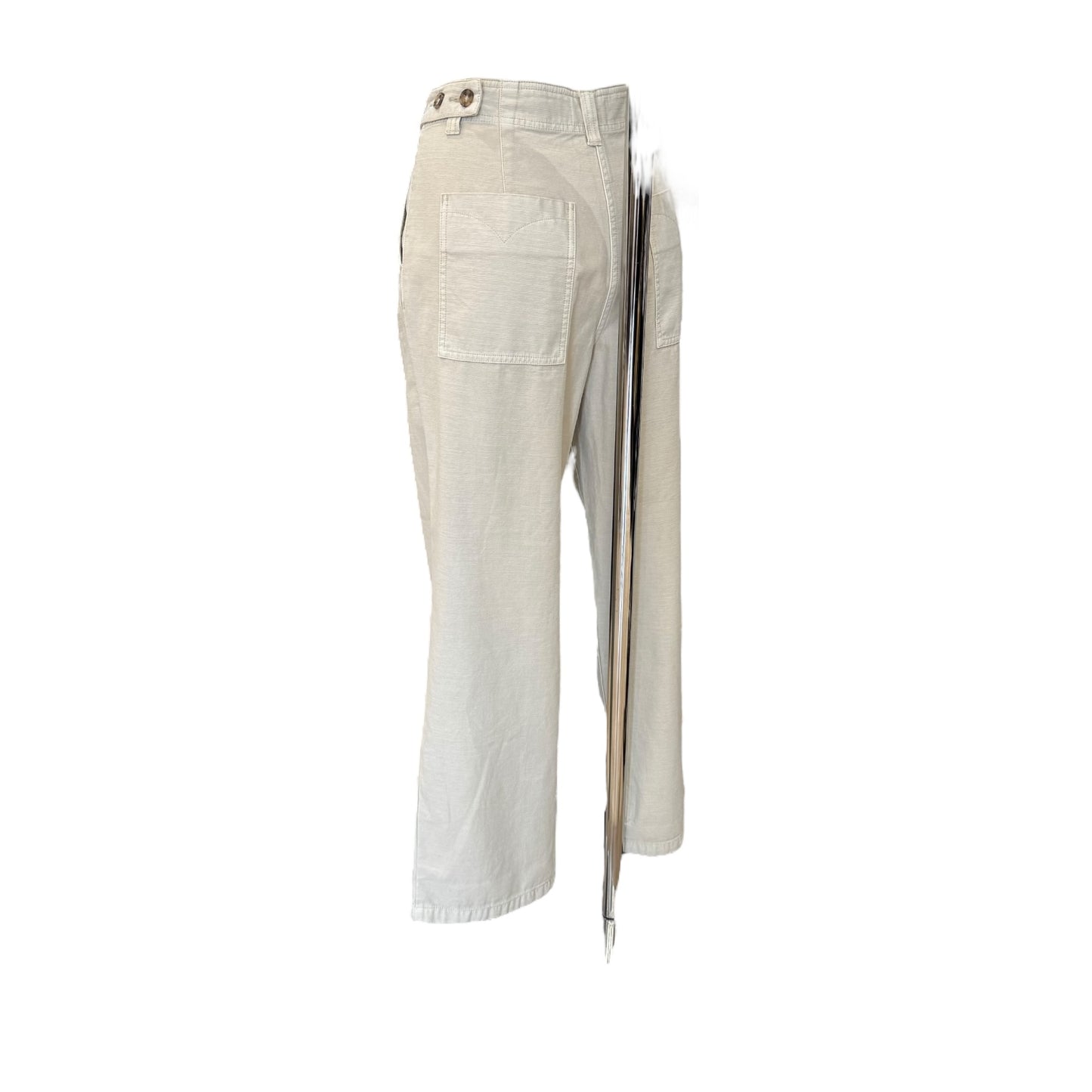 Hush Light Neutral Cotton Trousers - 12 - NEW