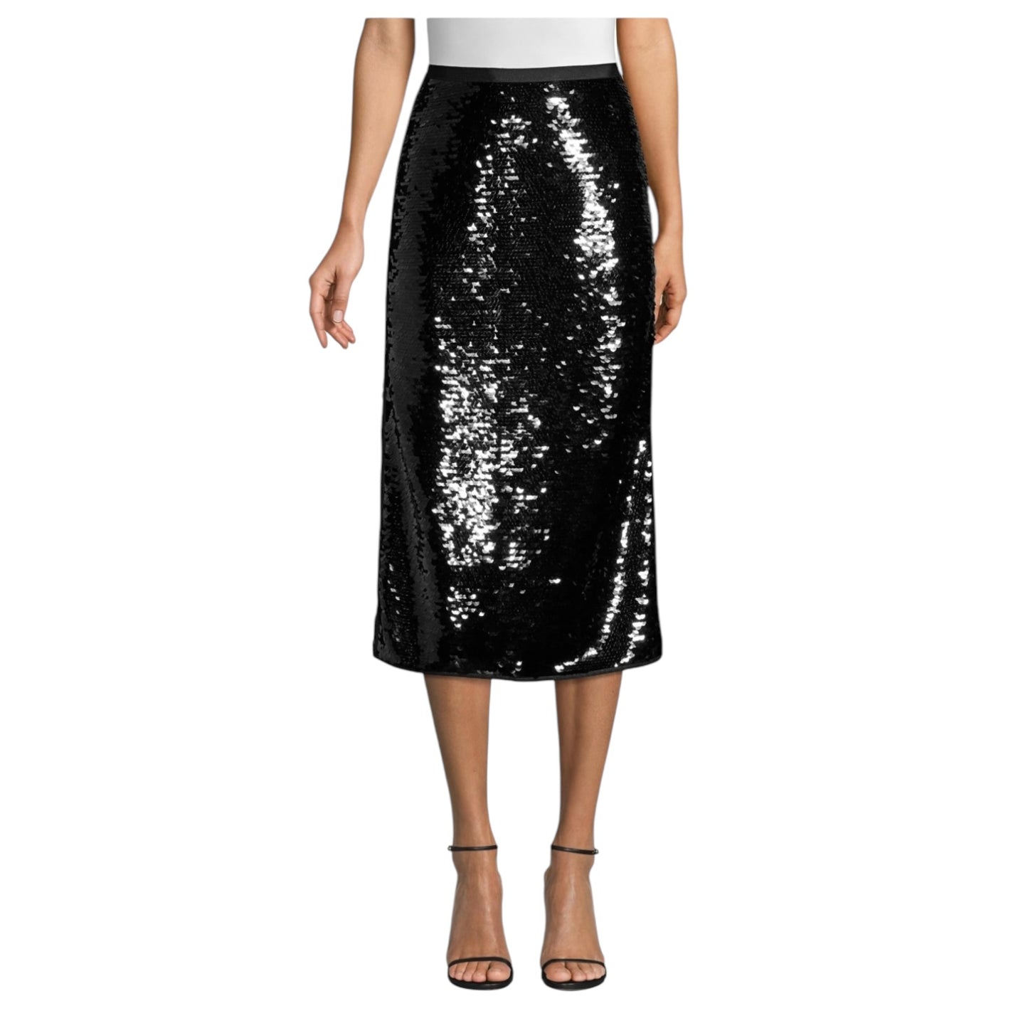 Weekend Max Mara Black Sequin Skirt - 12 - NEW