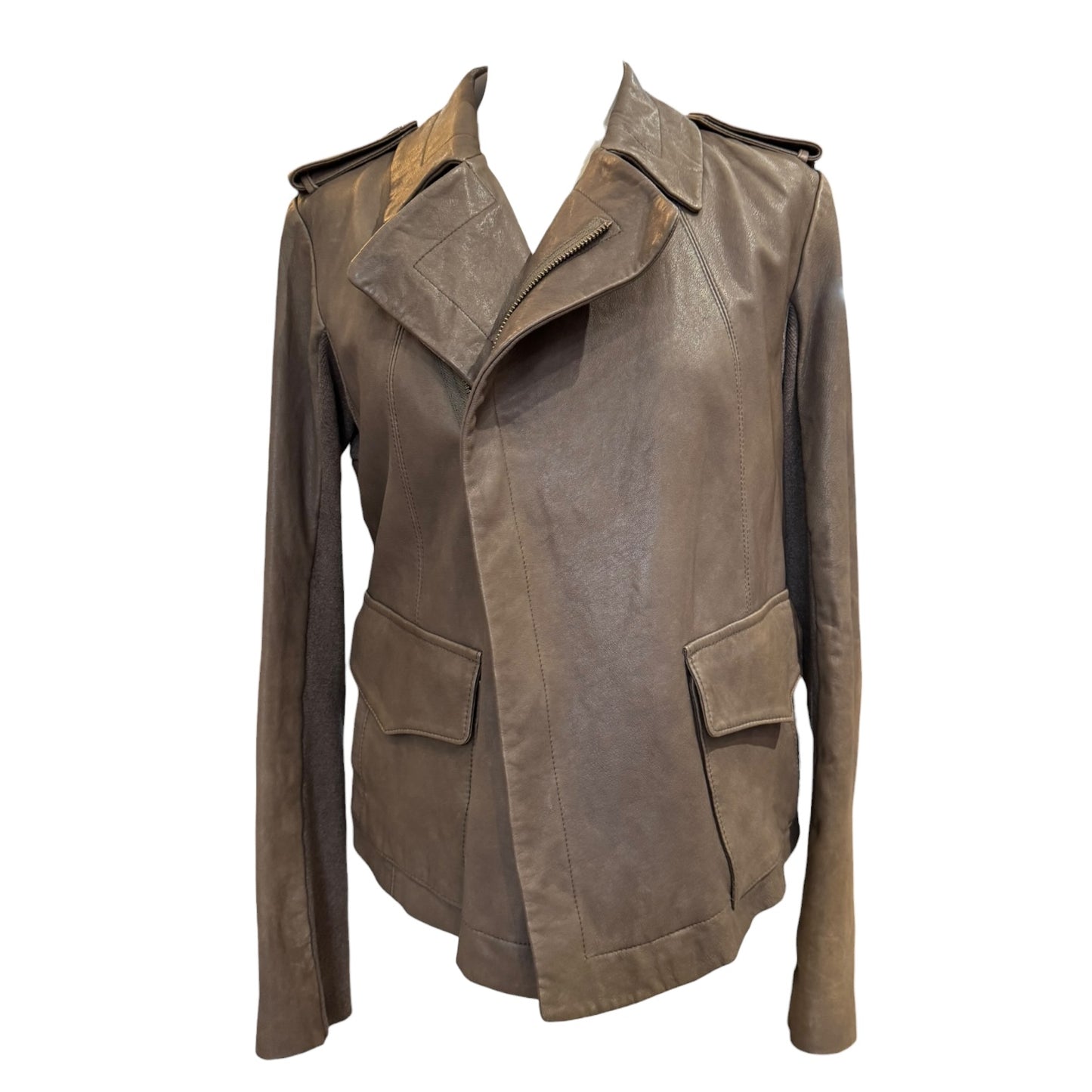 EDVN Brown Leather Jacket - 12