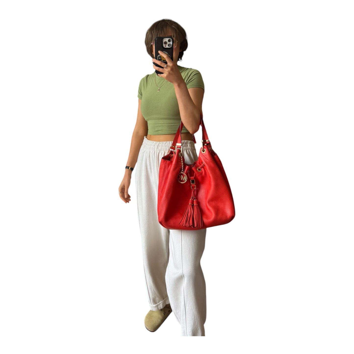 Michael Kors Orange Tassel Bag