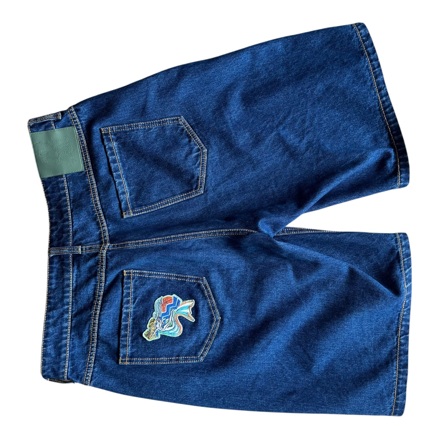 Alémais Speedy Appliquéd Denim Shorts - 14/16