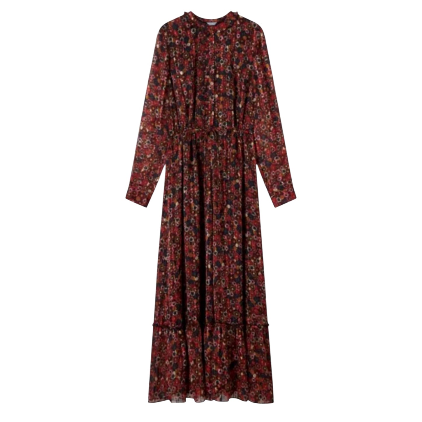 Jigsaw Maroon Wild Flower Dress - 10