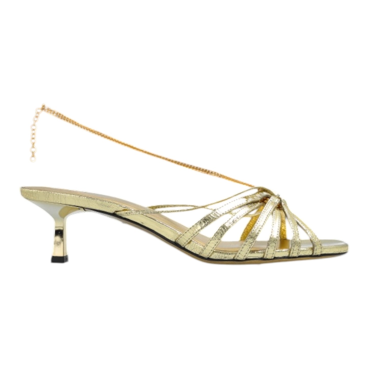 Golden Goose Gold Gold Heeled Sandals - 39/6