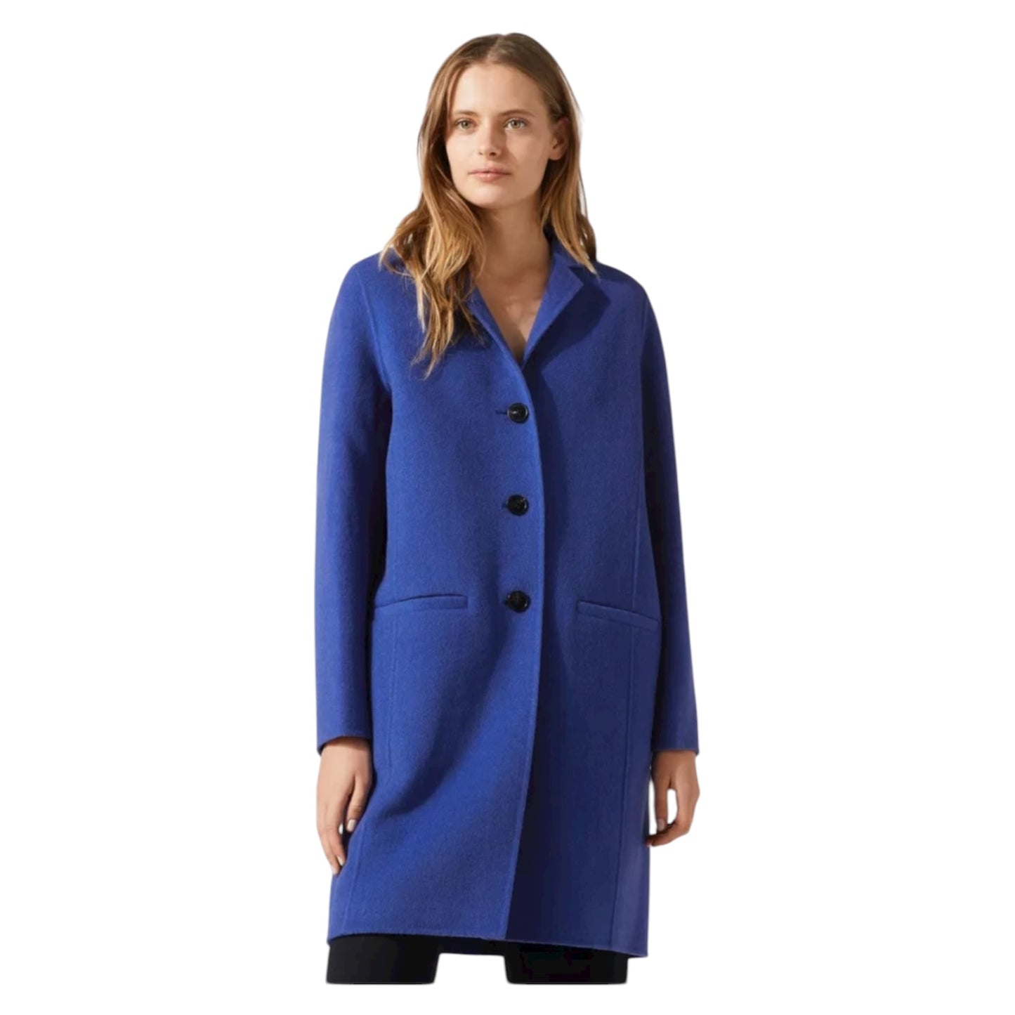 Jigsaw Cobalt Double Face Oval Coat - 10