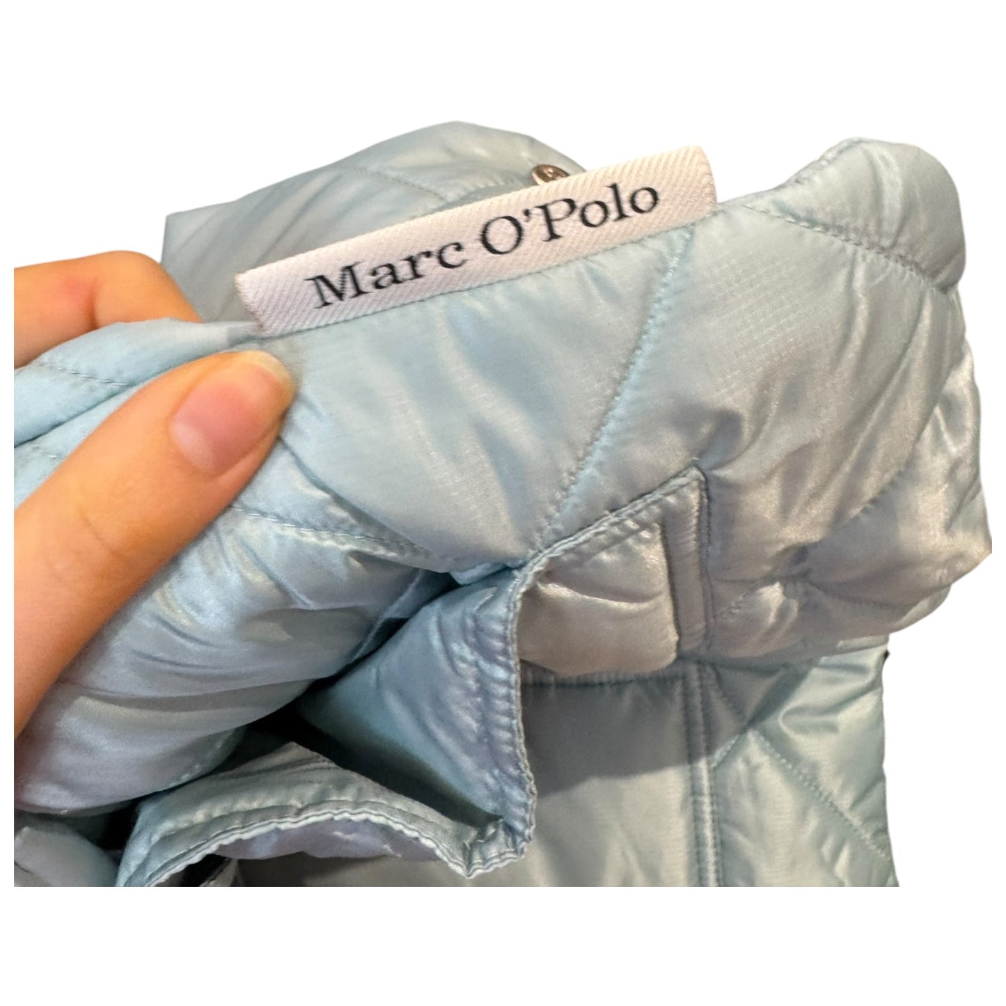 Marc O'Polo Light Blue Crop Puffer Jacket - 10/12
