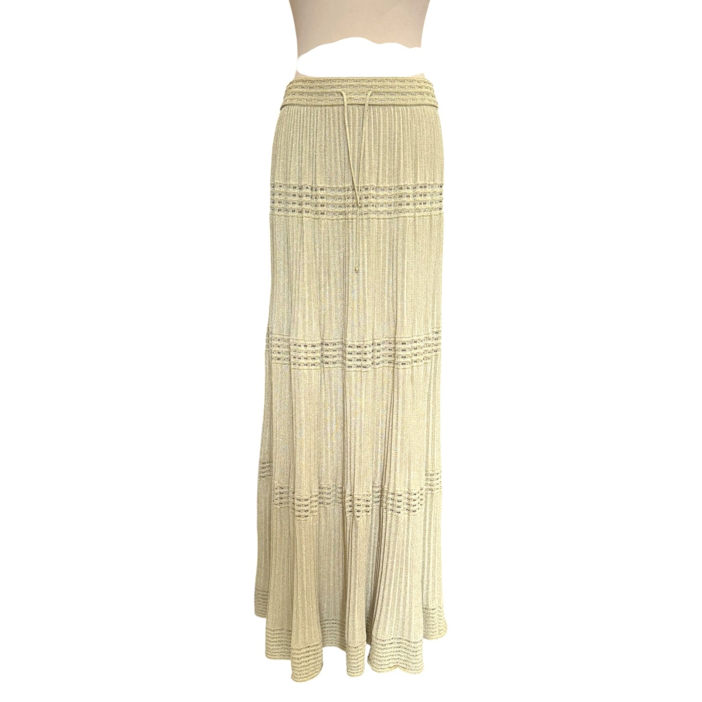 Missoni Gold Lurex Maxi Skirt - 12/14