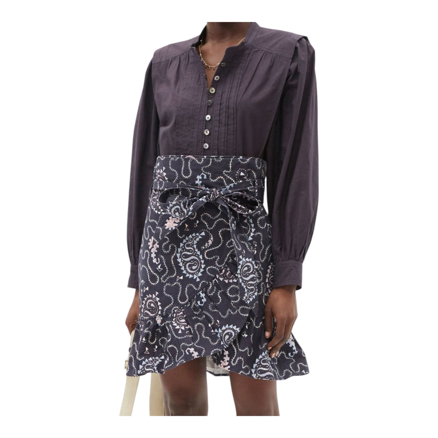 Marant Étoile Okina Pintucked Cotton Blouse - 14