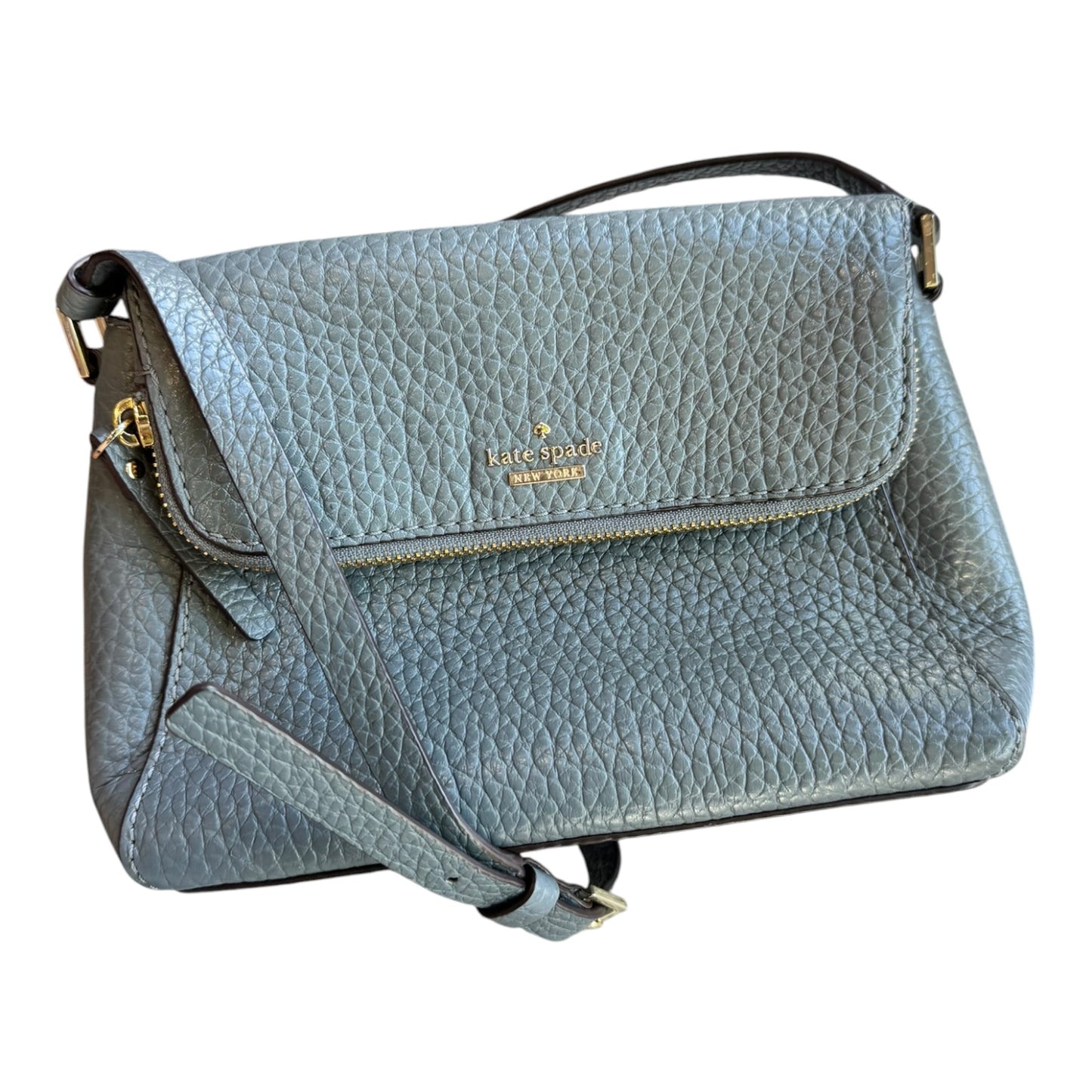 Kate Spade Grey Carter Street Berrin Leather Cross Body Bag