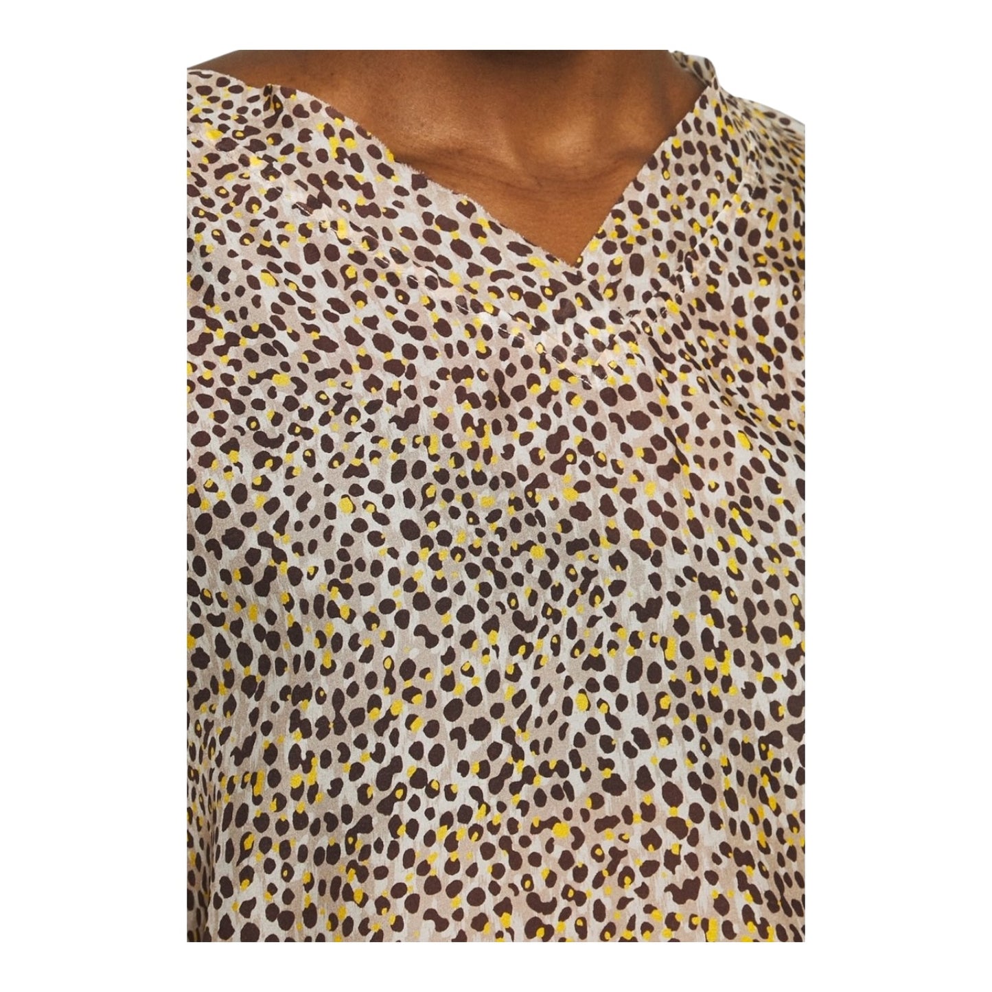 Marc Cain Animal Print Silk Top - 10