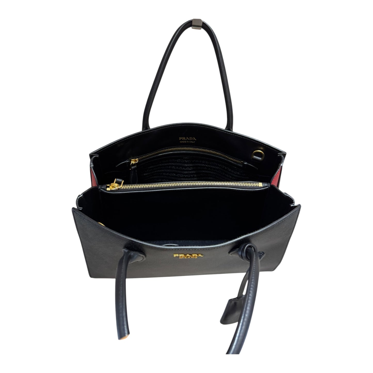 Prada Saffiano Cuir City Bibliotheque Large Tote