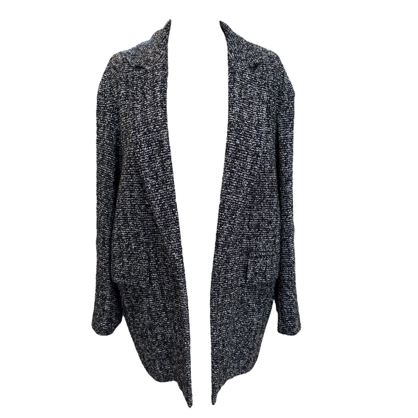 Massimo Dutti Black and White Tweed Jacket - 10