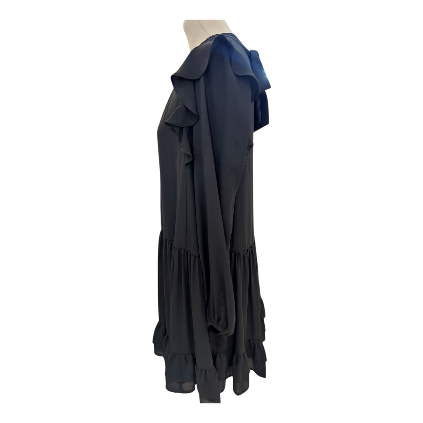 Claudie Pierlot Black Chiffon Dress - 10