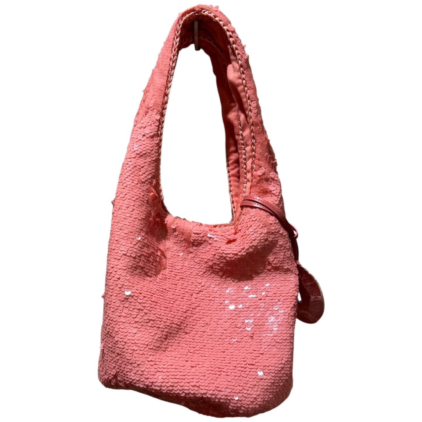 JW Anderson Pink Mini Sequined Tote Bag