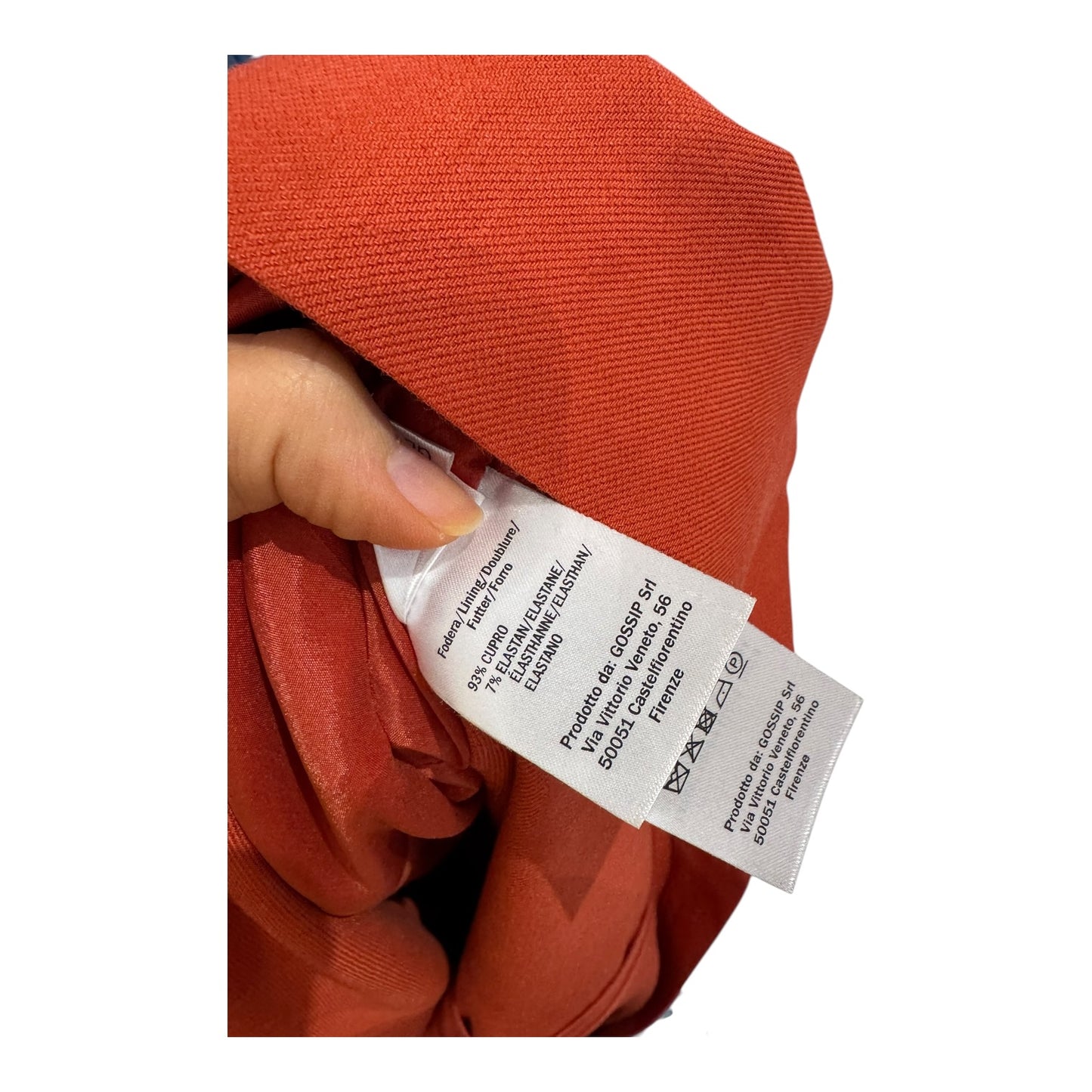 Antonelli Firenze Orange Double Breasted Blazer - 8/10