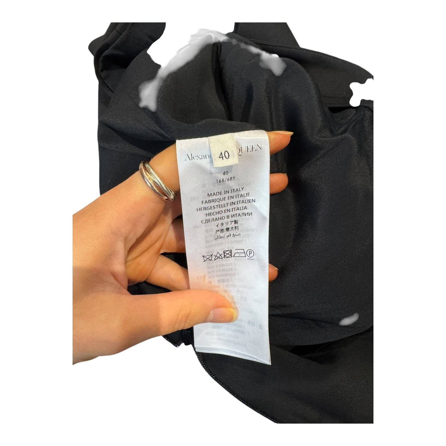 Alexander McQueen Black Zip Detail Pencil Skirt - 10