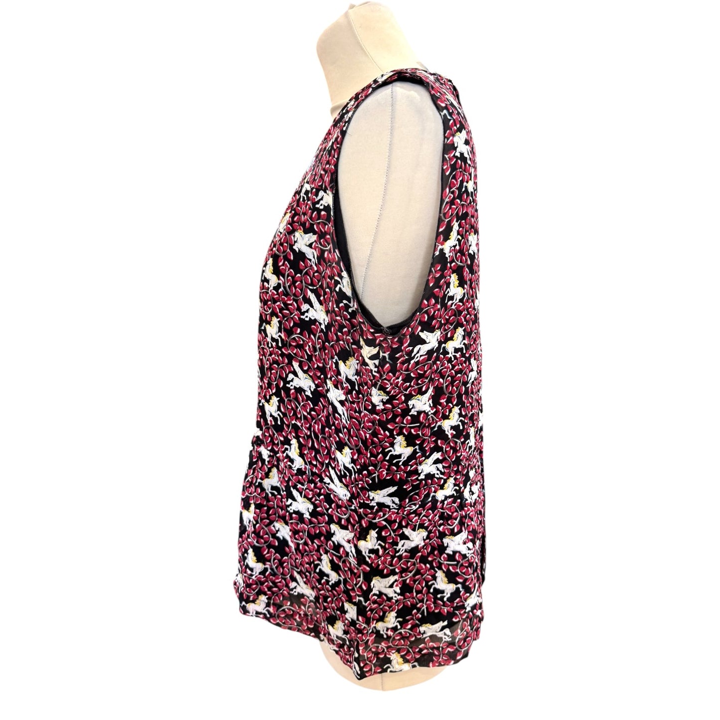 Bimba Y Lola Unicorn Print Sleeveless Top - 12/14
