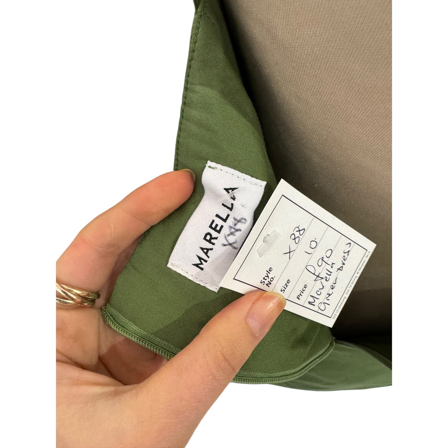 Marella Green 'Filing' Draped Dress - 10/12