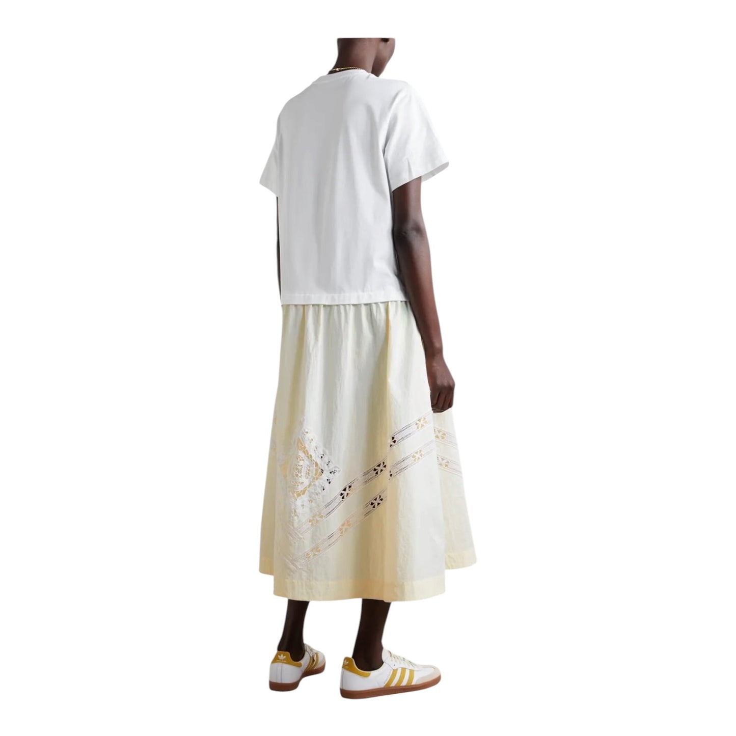 Sea Ainsley Cotton and Broderie Anglaise Midi Dress - 14/16