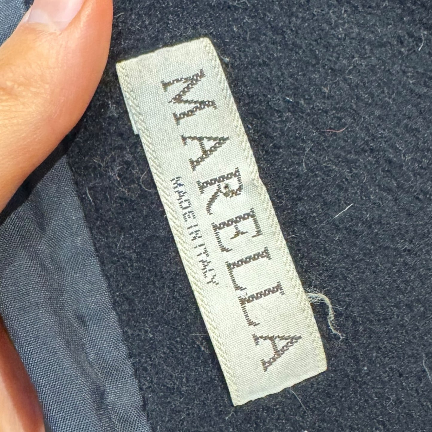 Marella Black Virgin Wool and Cashmere Coat - 12
