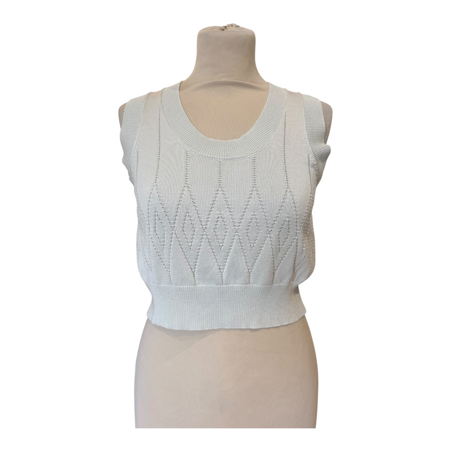 Golden Goose Tank Top in Baby Blue Knit - 10