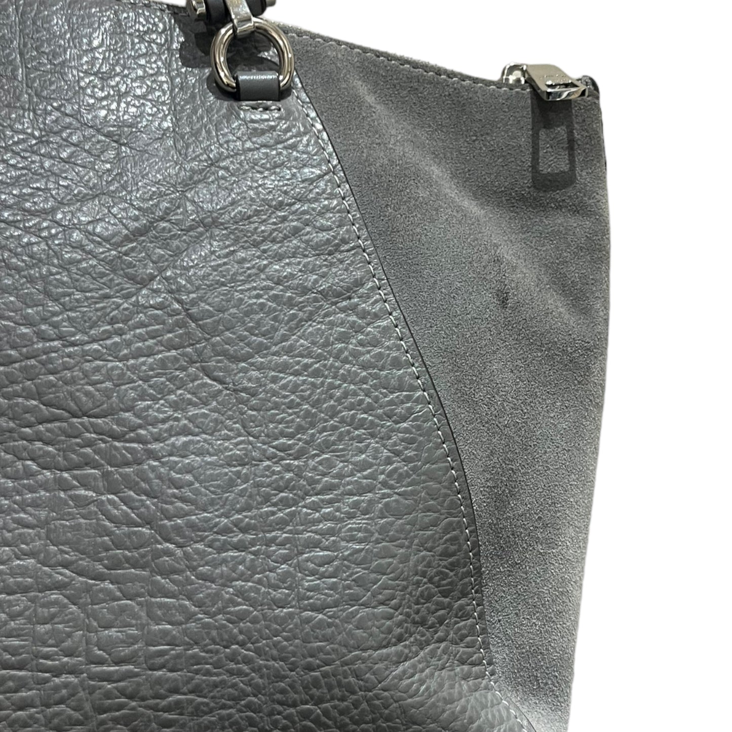 Coach Grey Leather and Suede Bag