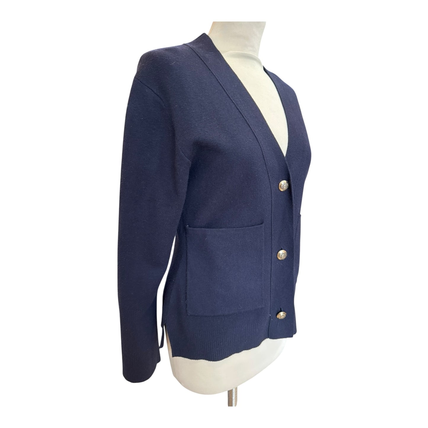 Massimo Dutti Navy Cardigan - 10