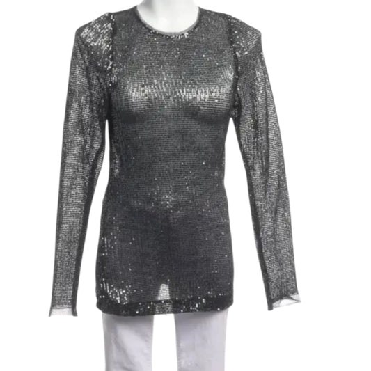 Dorothee Schumacher Grey Sequin Top - 10